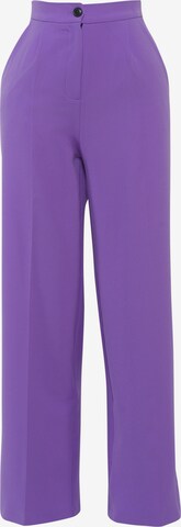 FRESHLIONS Pleated Pants 'Erika' in Purple: front