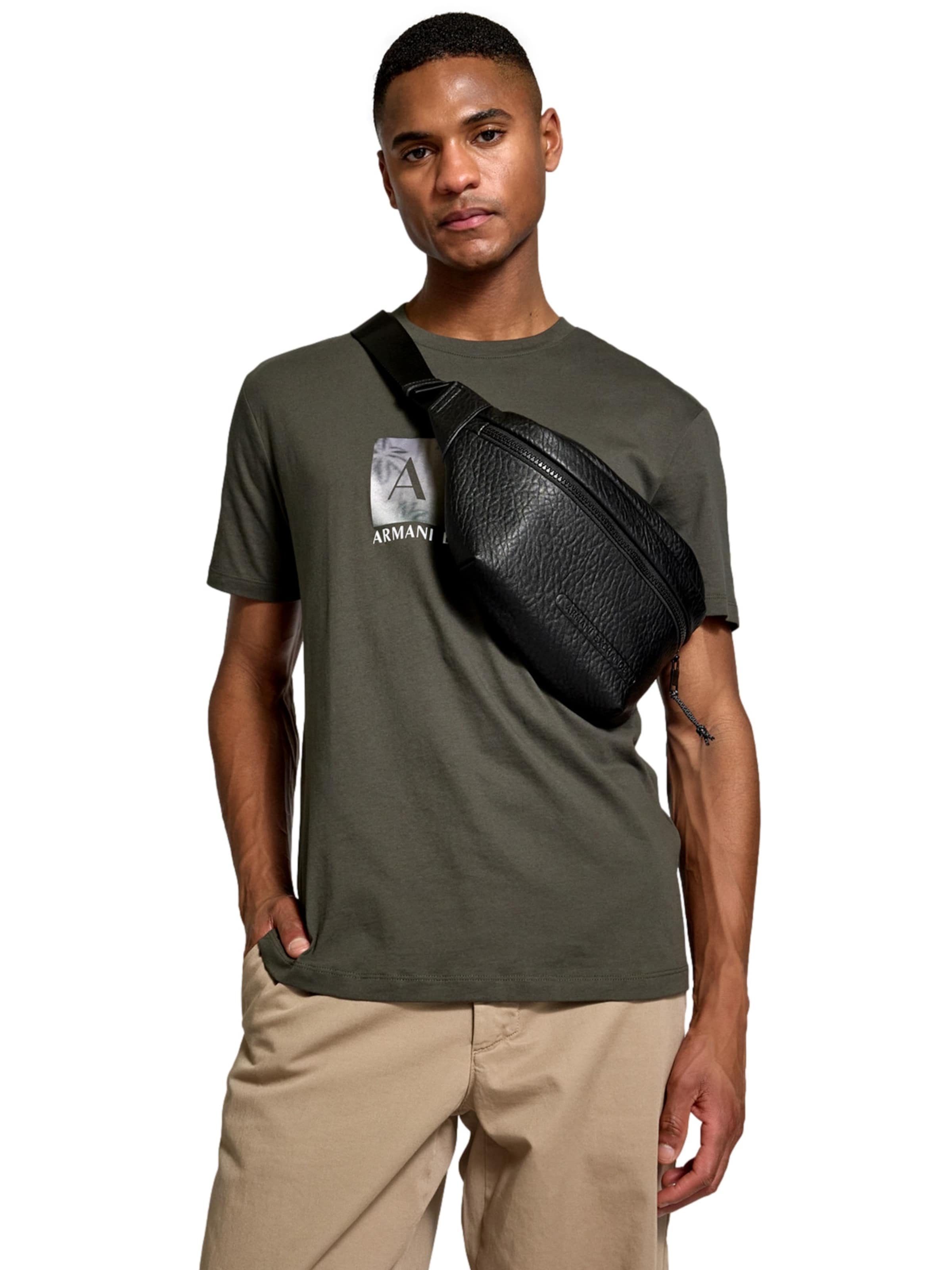 ARMANI EXCHANGE Heuptas in Zwart: voorkant