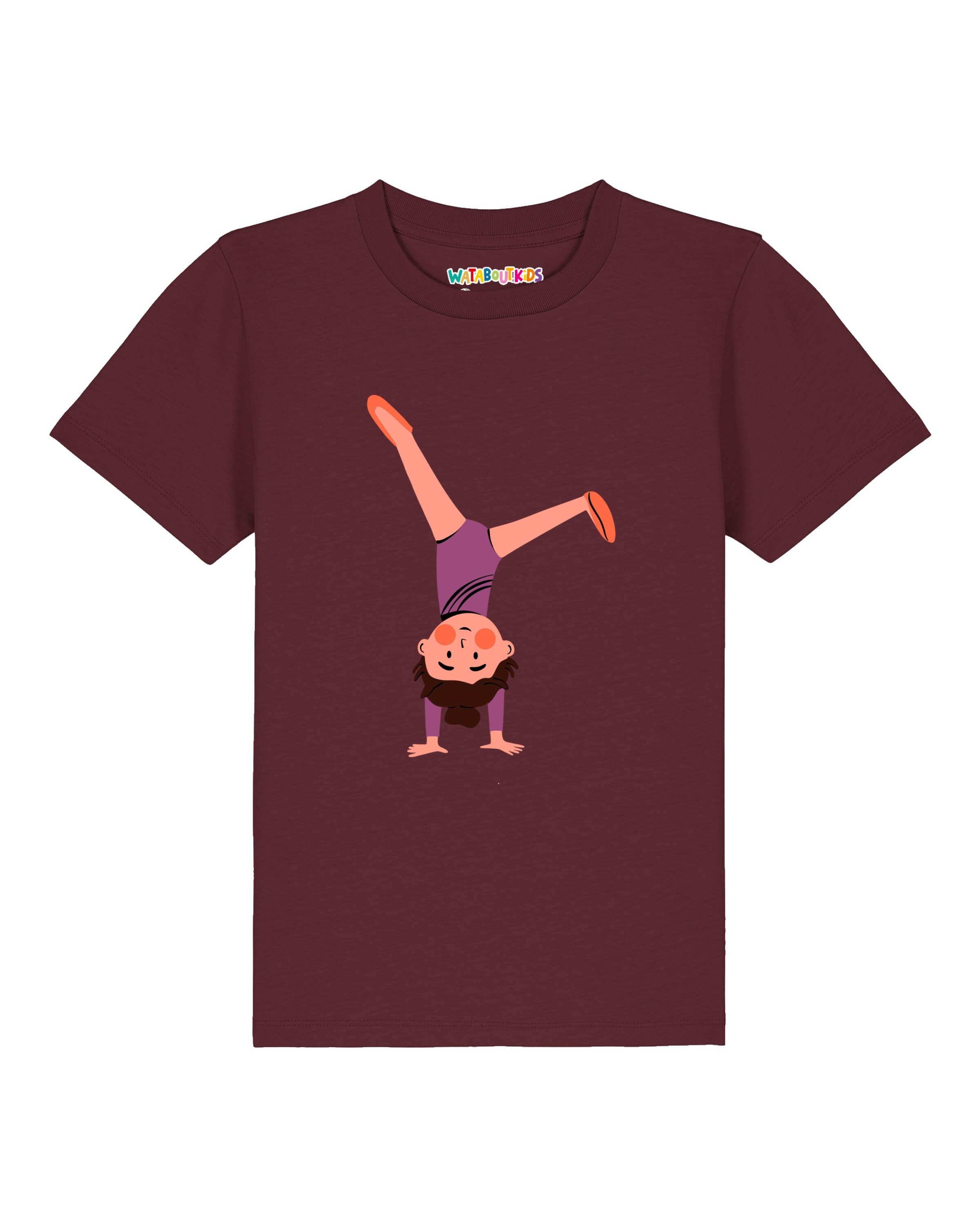 T-Shirt 'Turnen' watabout.kids en rouge : devant