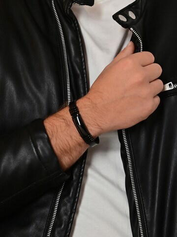 Akzent Bracelet 'Andris, langlebig' in Black: front