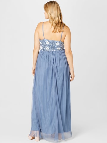 Robe de soirée 'Avon' Lace & Beads Plus en bleu