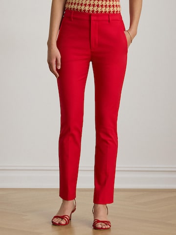 Coupe slim Pantalon chino 'LAKYTHIA' Lauren Ralph Lauren en rouge : devant