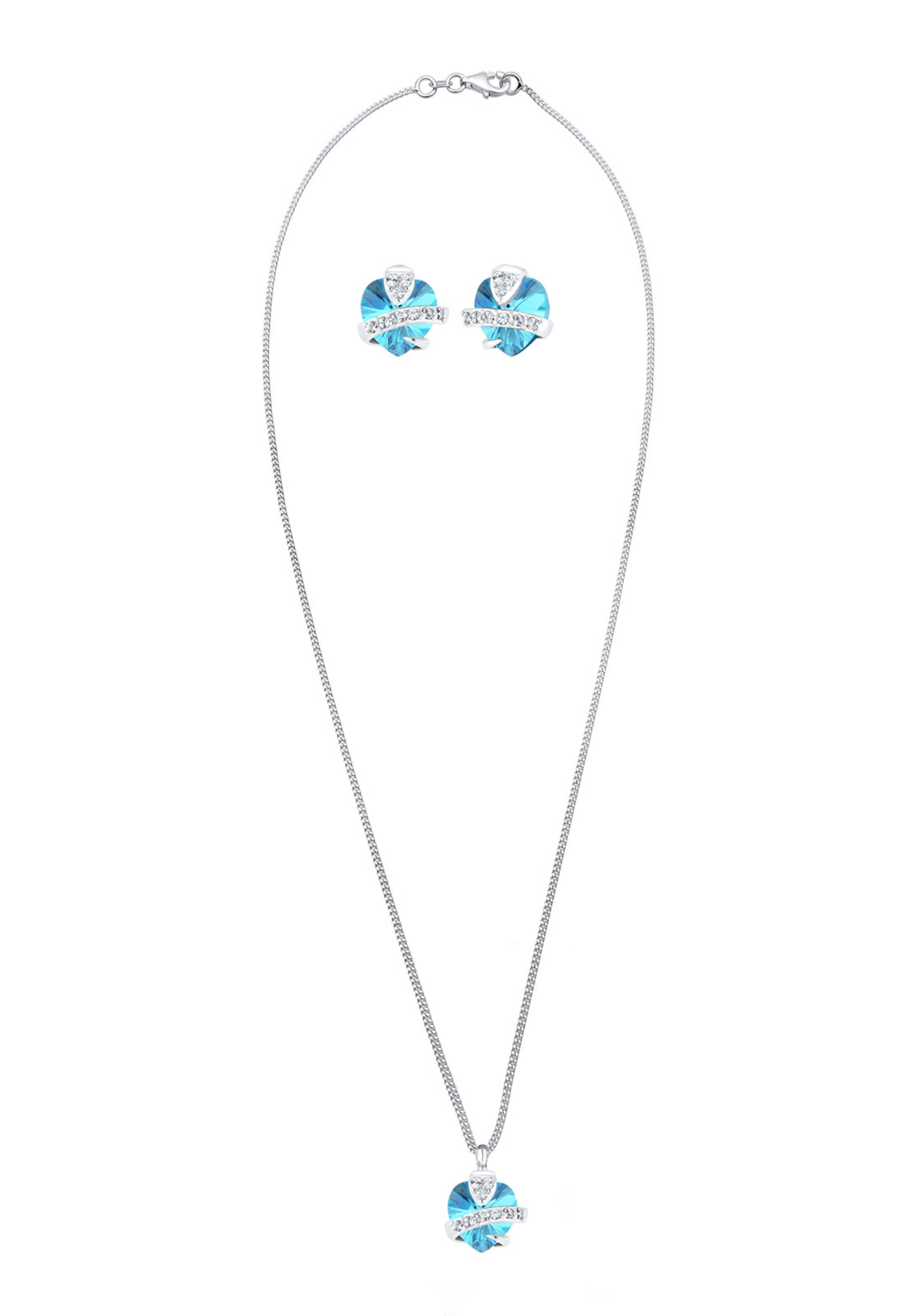 ELLI Schmuckset 'Herz' in Mischfarben: Vorderseite