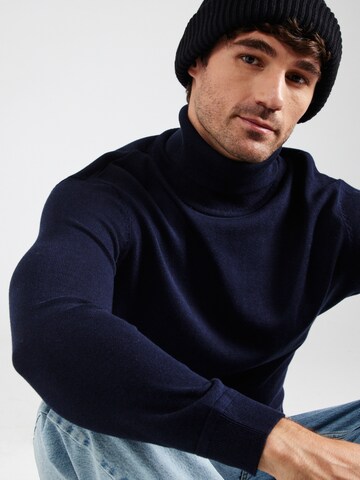 TOM TAILOR Pulover | modra barva
