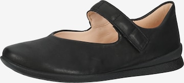 THINK! Ballet Flats with Strap in Black: front