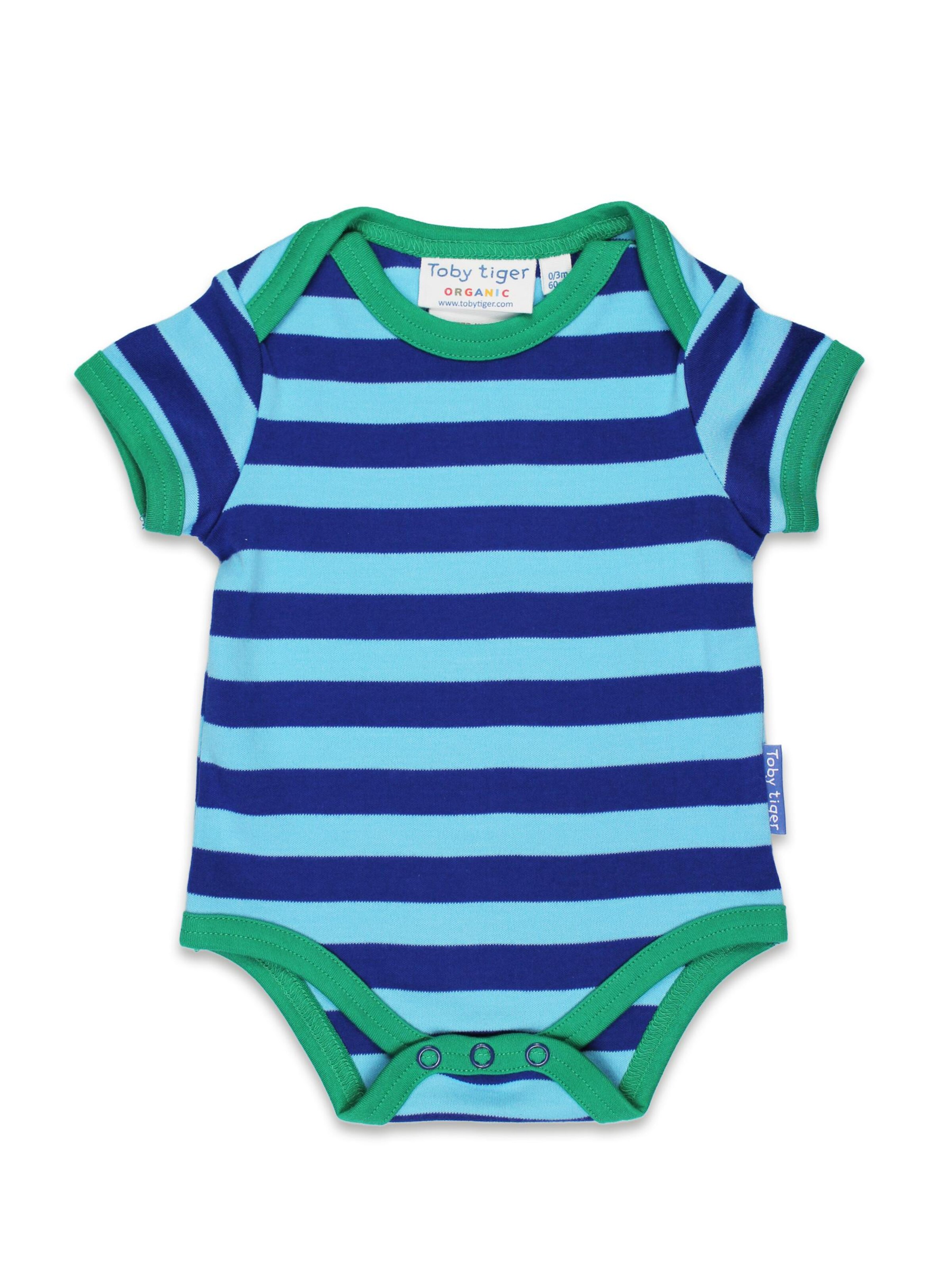 Toby Tiger Strampler/Body 'Geschenke'‌‌‌‌‌ in Blau