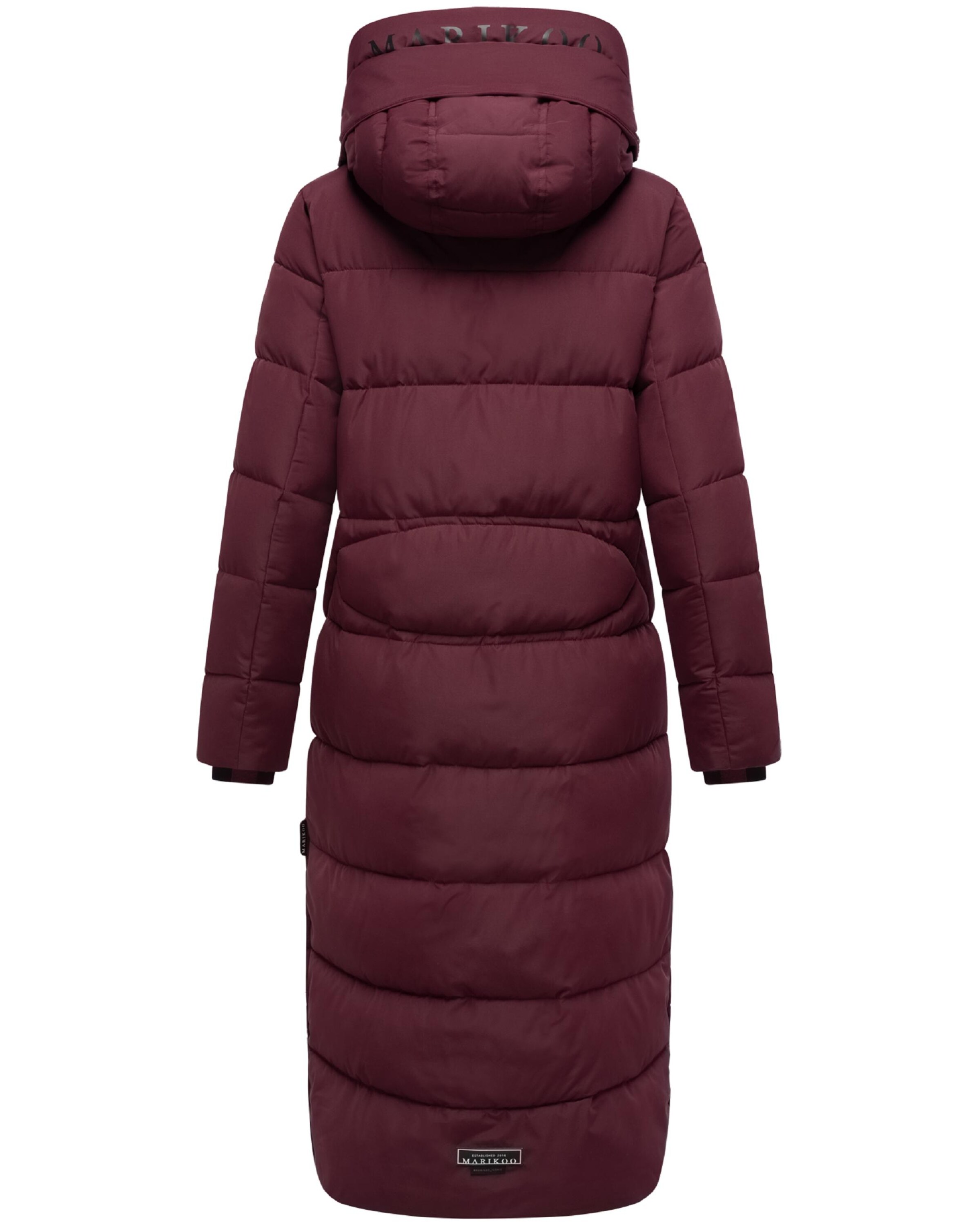 MARIKOO Winter Coat 'Nadeshikoo XVI' in Red
