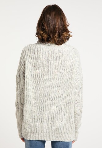 MYMO Širok pulover | bela barva