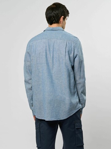 MCS Regular fit Overhemd 'Dean' in Blauw