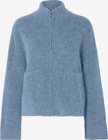 SELECTED Вязаная кофта 'Sia Ras' в Синий: спереди