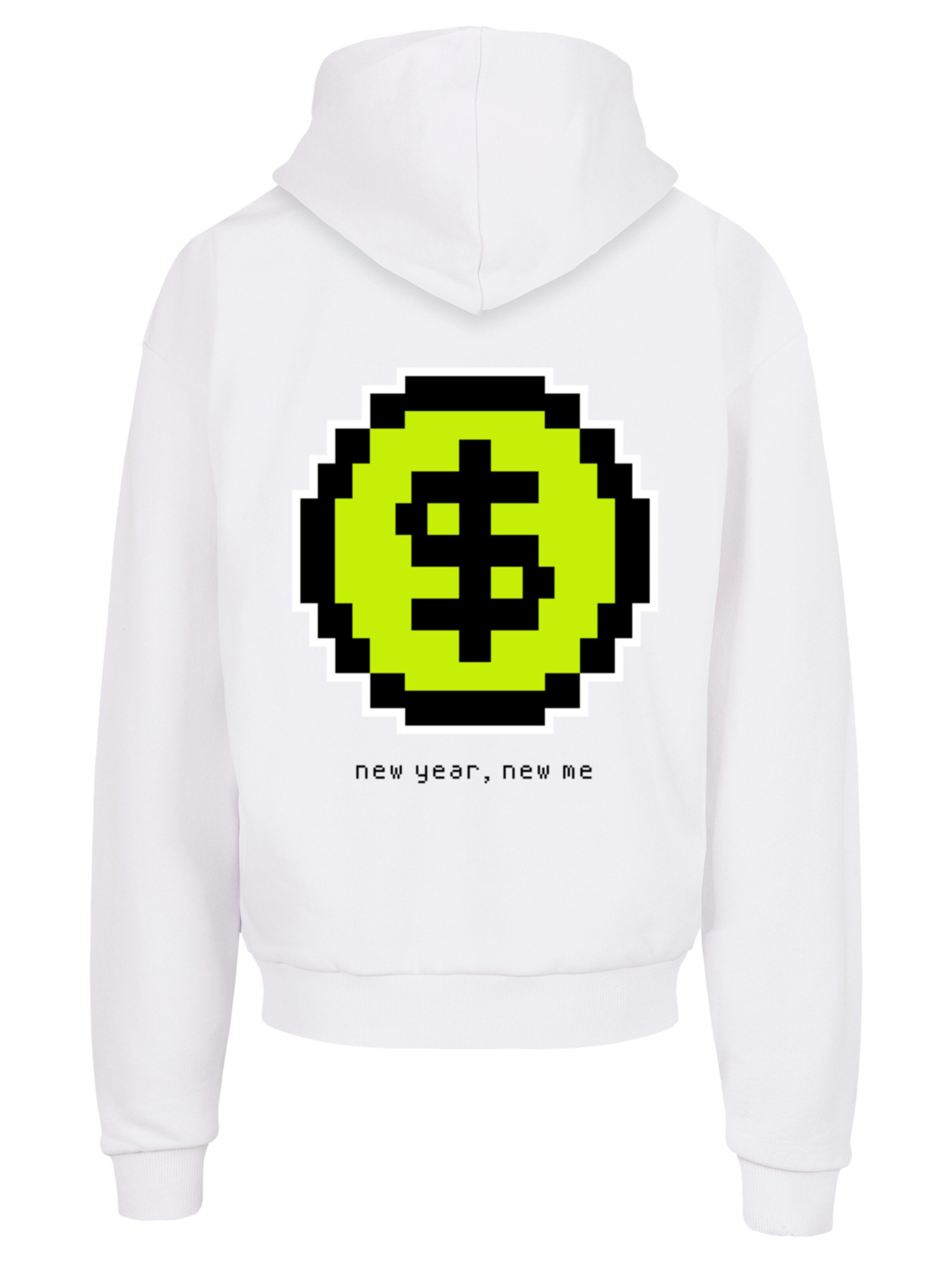 Sweat-shirt 'SIlvester Party Happy People Only' F4NT4STIC en blanc