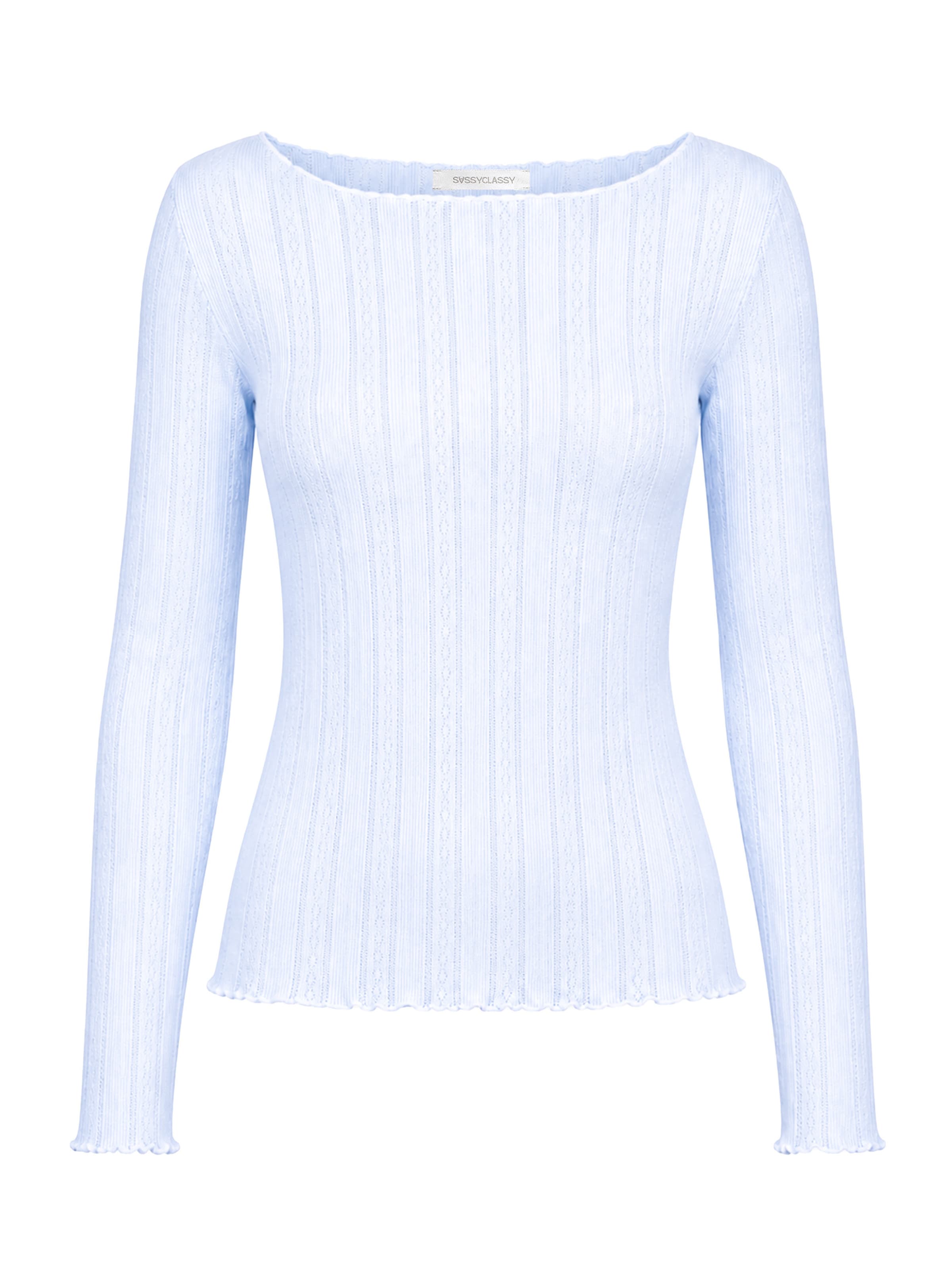 SASSYCLASSY Shirt in Blau: Vorderseite