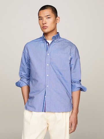 TOMMY HILFIGER Regular fit Button Up Shirt 'Oxford' in Blue: front