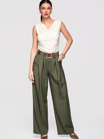 Ombre Wide leg Trousers in Green