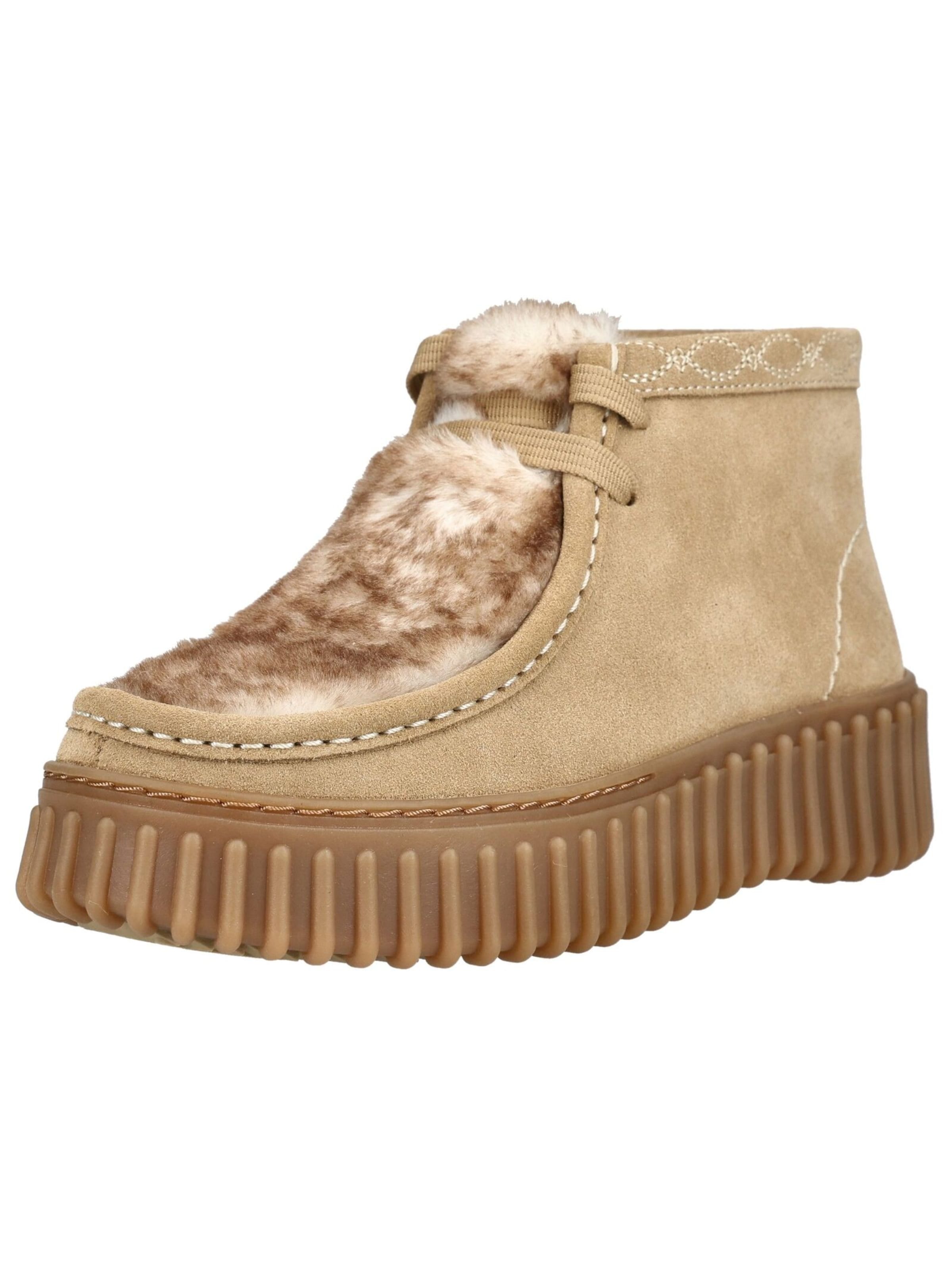 Bottines CLARKS en beige : devant