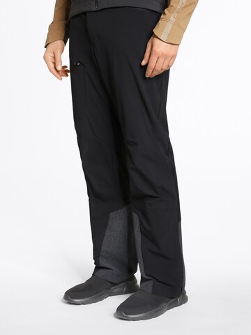 ZIENER Regular Workout Pants 'NELIUS' in Black