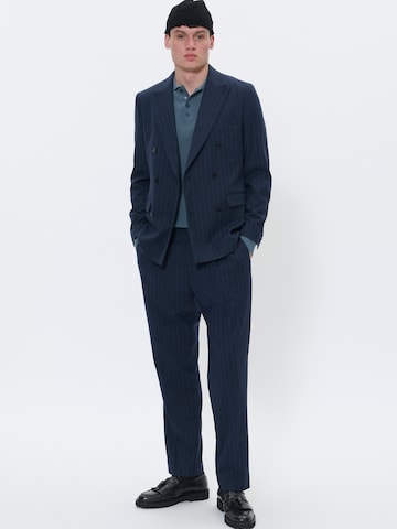 Coupe regular Veste de costume 'Garet' Matinique en bleu
