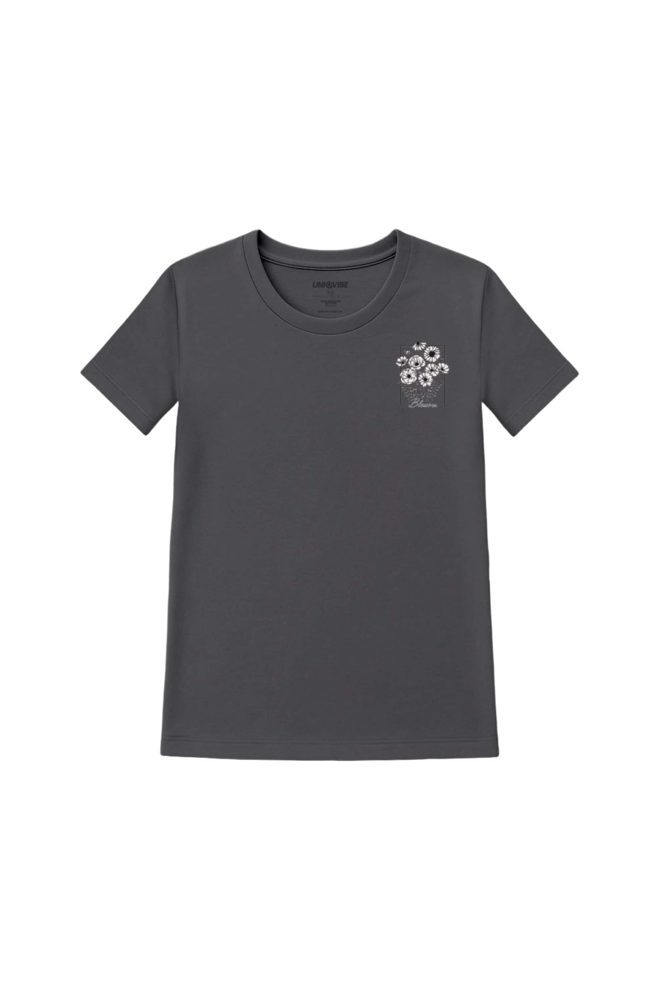 UNIQVIBE Shirt in Grey: front