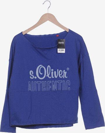 s.Oliver Sweatshirt & Zip-Up Hoodie in XXL in Blue: front