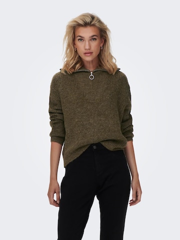 Pull-over 'Baker' ONLY en marron : devant