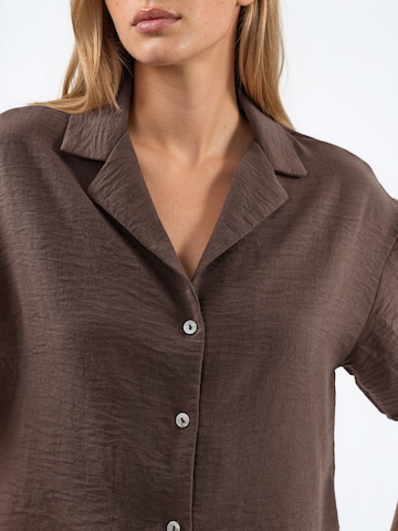 Camicia da donna di Busem in marrone