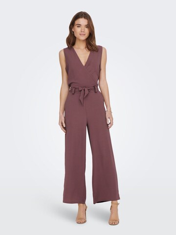 ONLY Jumpsuit in Bruin: voorkant