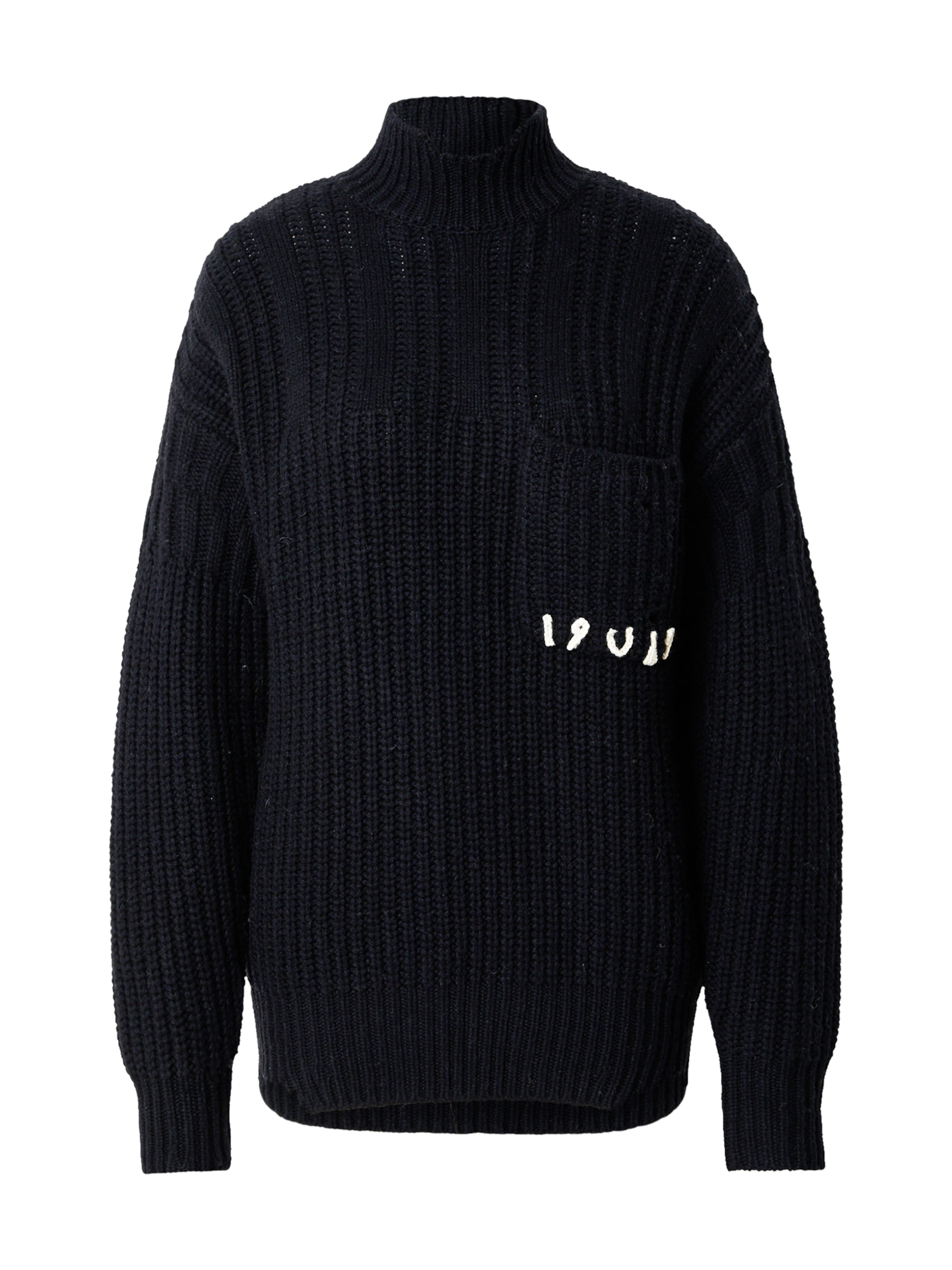 19V69 ITALIAPulover 'Rosanna' - crna boja: prednji dio