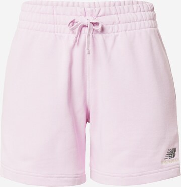 Regular Pantaloni de la new balance pe roz: față
