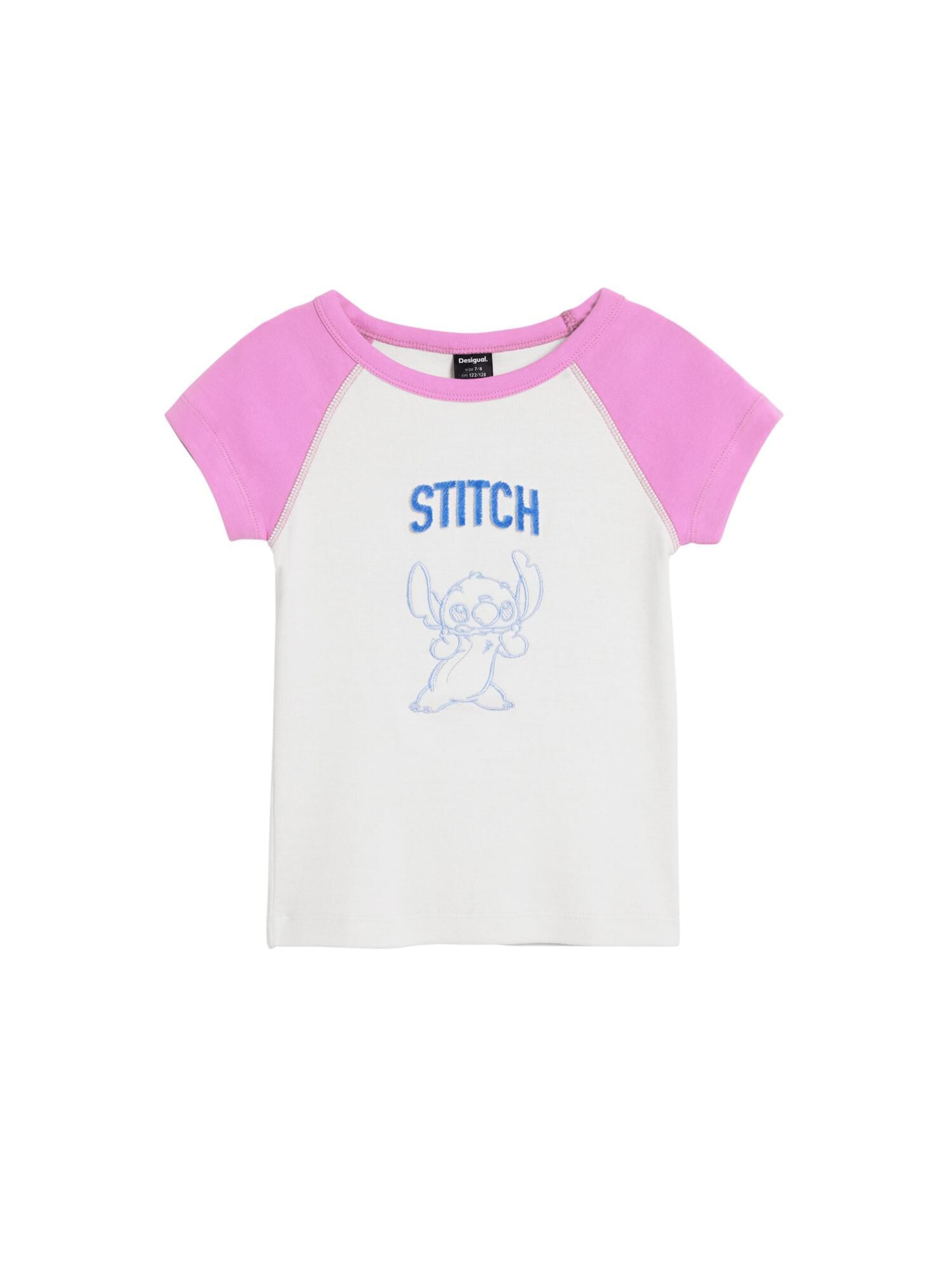 T-Shirt 'Stich™' Desigual en blanc : devant