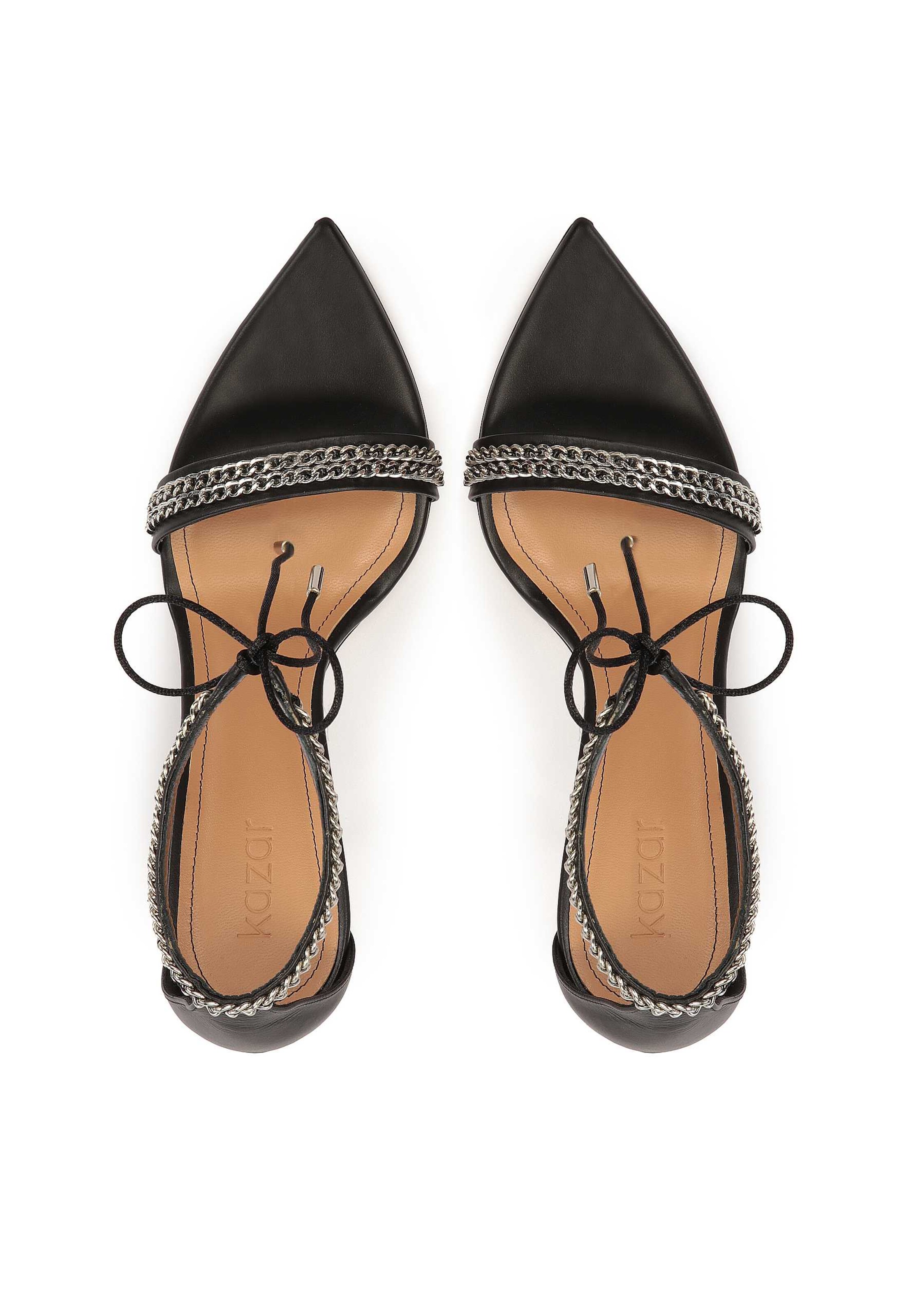 Kazar Sandały z rzemykami w kolorze czarny