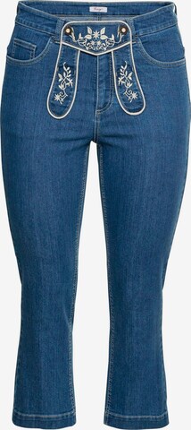 SHEEGO Slimfit Trachtenhose in Blau: predná strana