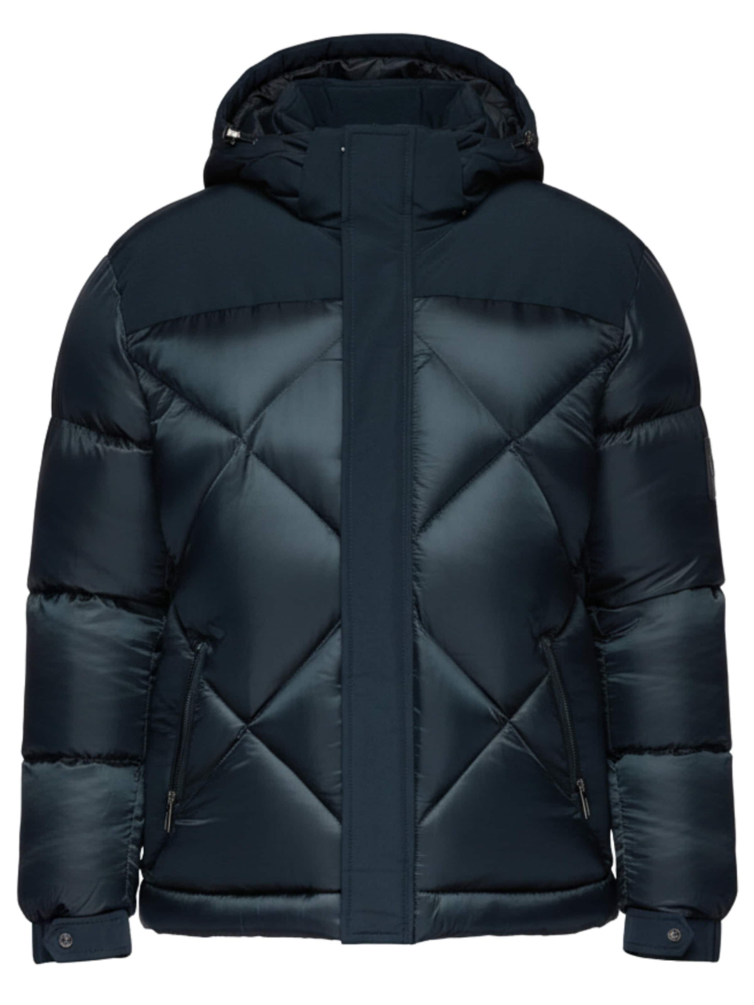 Ombre Winter Jacket in Blue: front