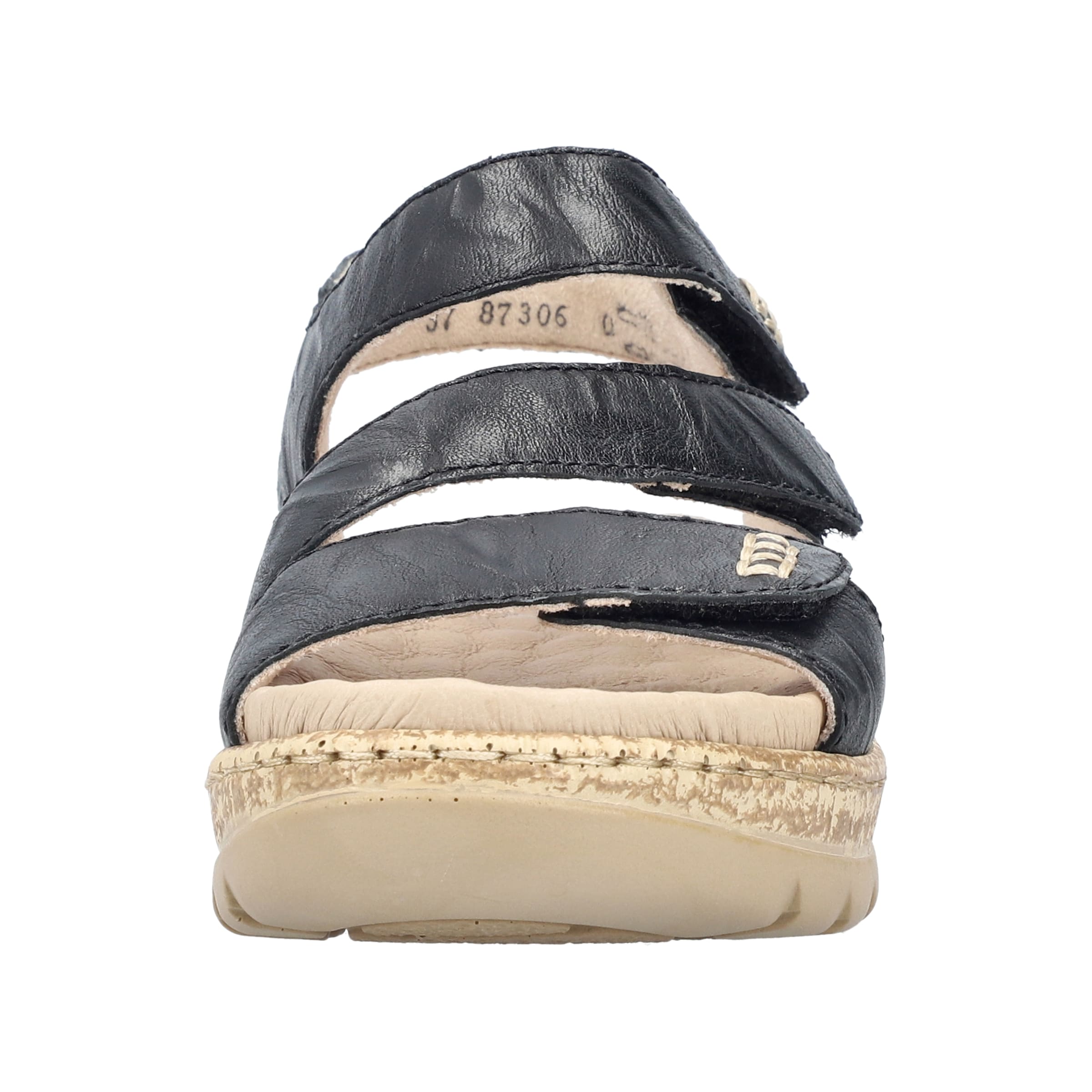 Sandales à lanières Rieker en noir