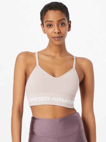 UNDER ARMOUR Bustier Sport-BH in Pink: predná strana