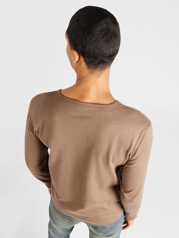 T-Shirt 'PHILLIP' SELECTED HOMME en marron