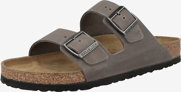 BIRKENSTOCK Pantolette 'Arizona' in Grau: Vorderseite