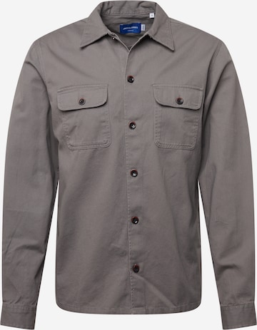 JACK & JONES Regular Fit Hemd 'JORCHORE' in Grau: predná strana