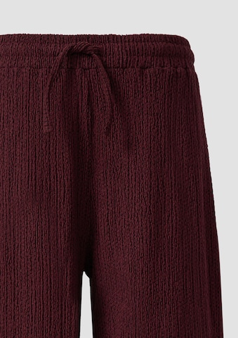 Wide Leg Pantalon s.Oliver en rouge