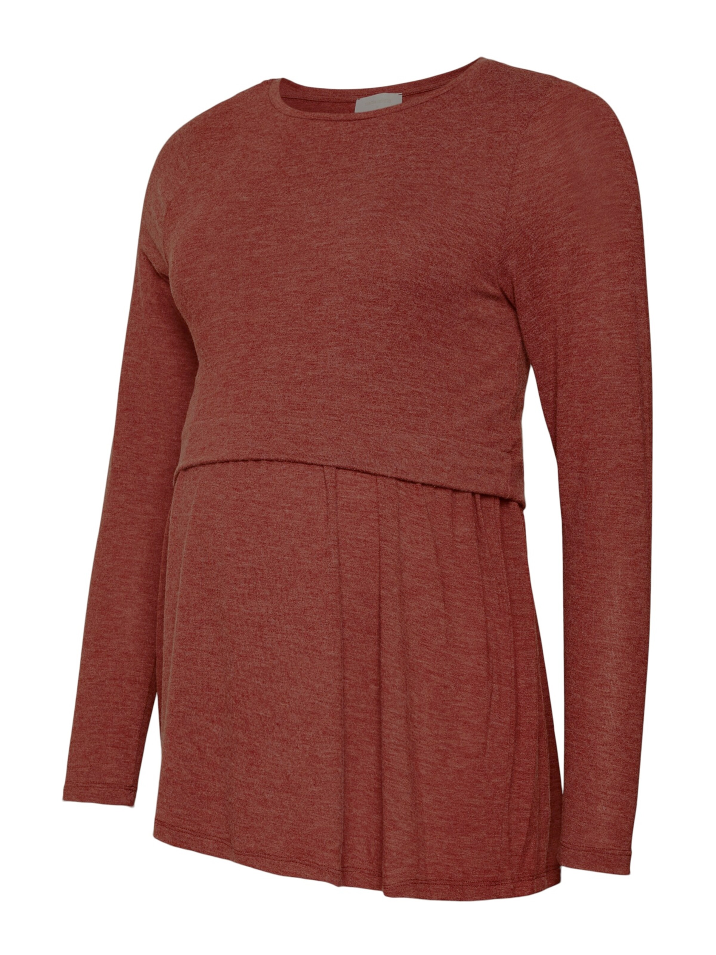 MAMALICIOUS Тениска 'MLANABELLA' в кафяво: отпред