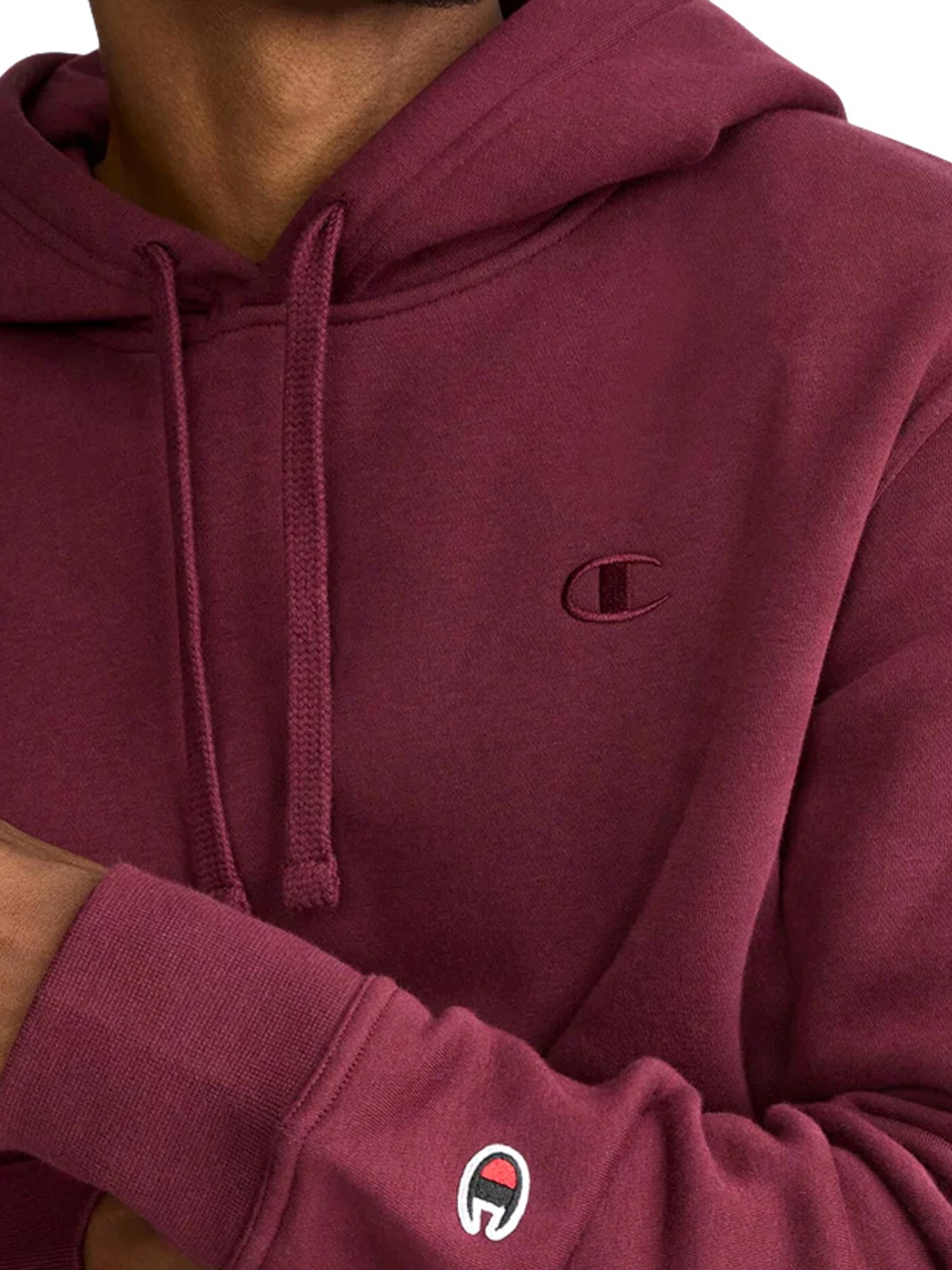 Felpa di Champion Authentic Athletic Apparel in rosso