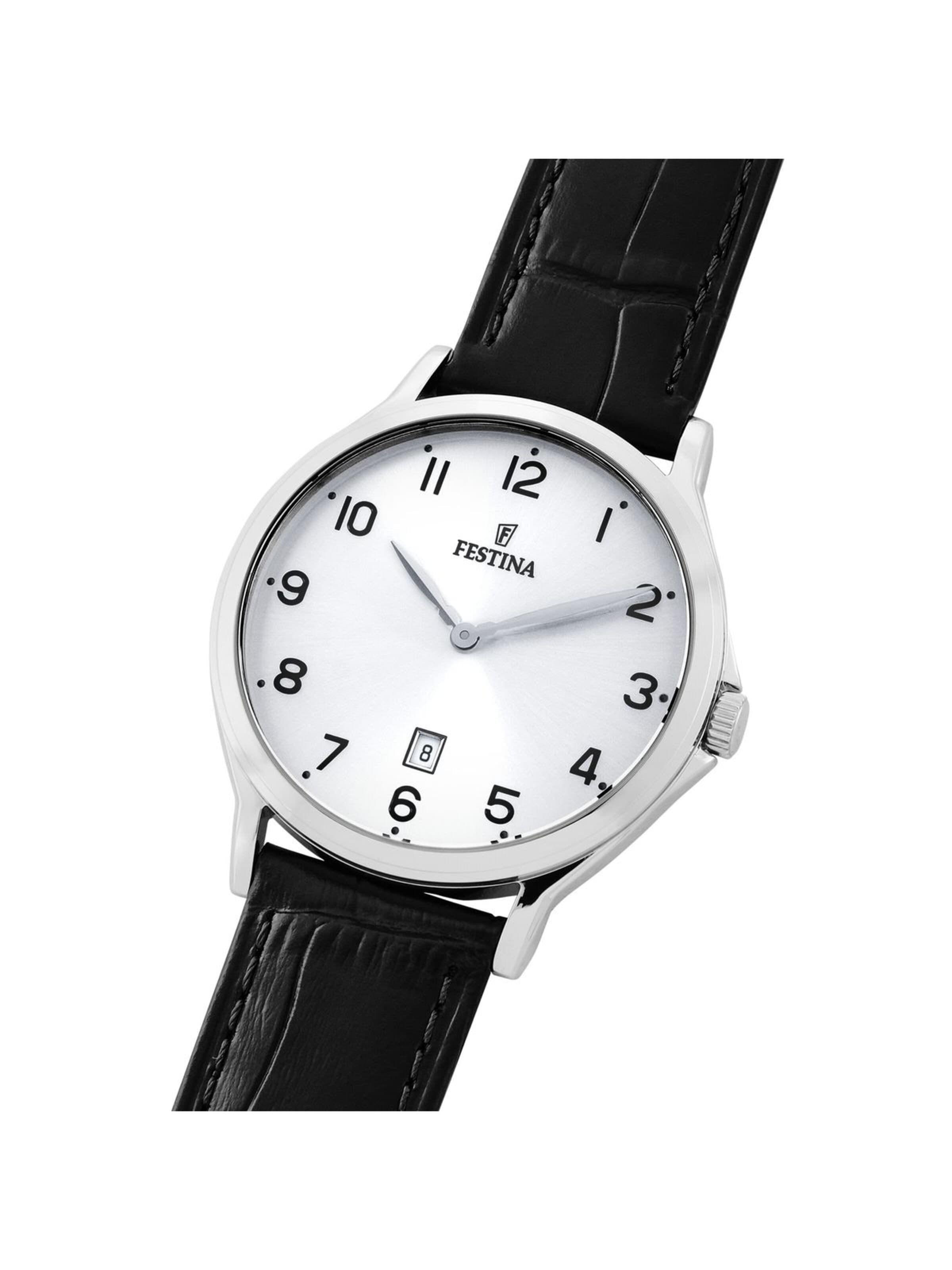 Montre à affichage analogique FESTINA en argent