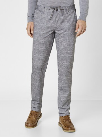 REDPOINT Slim fit Chino Pants in Grey: front