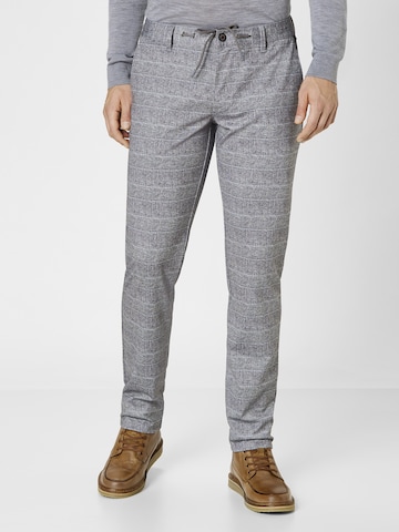 REDPOINT Slim fit Chino Pants in Grey: front