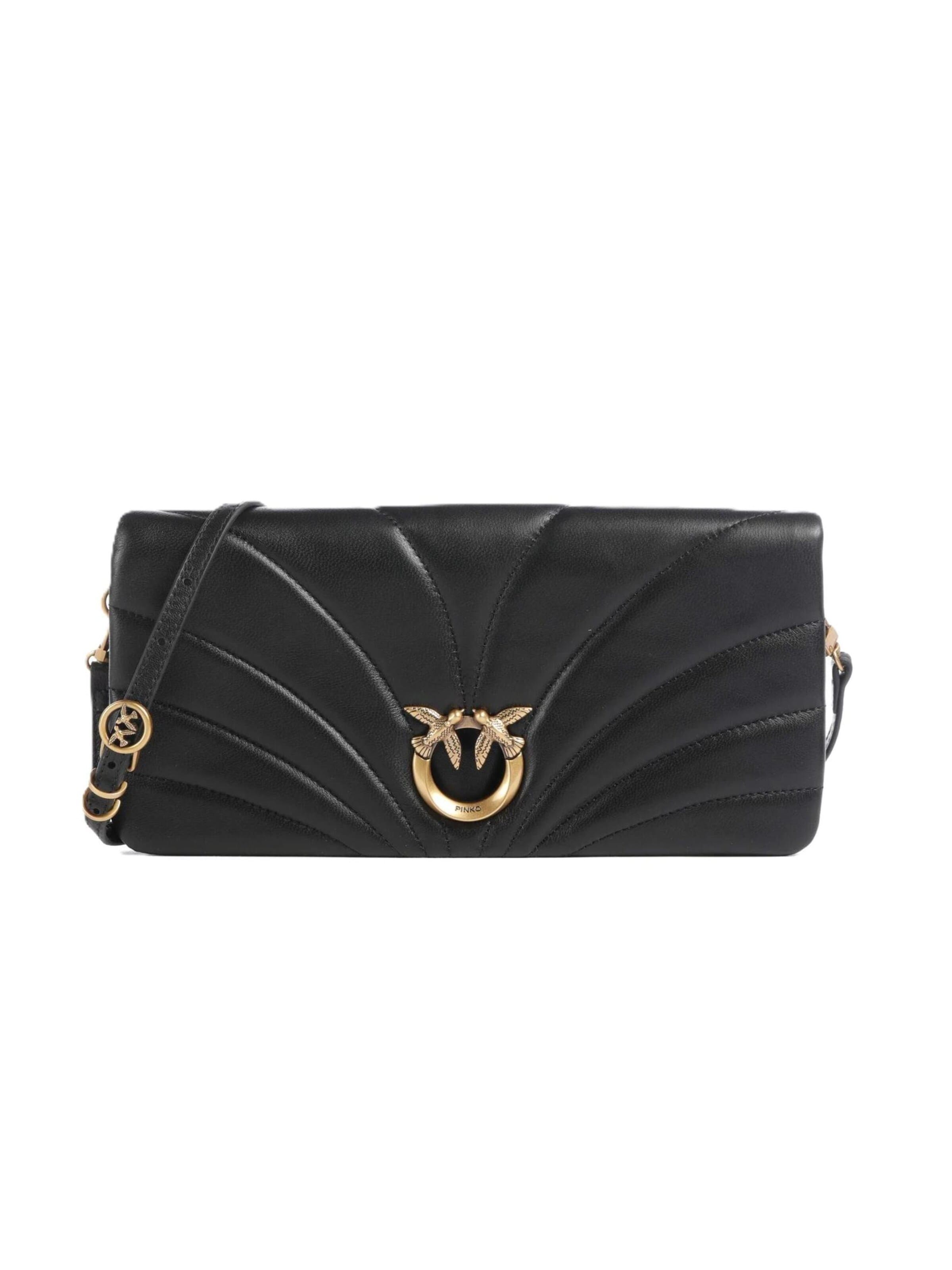 Borsa a tracolla '107035 A0F2' di PINKO in nero: frontale