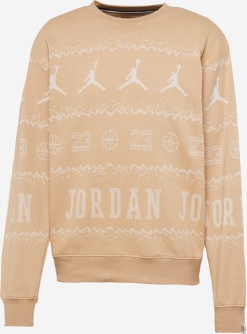 Jordan Sweatshirt 'ESS' in Bruin: voorkant