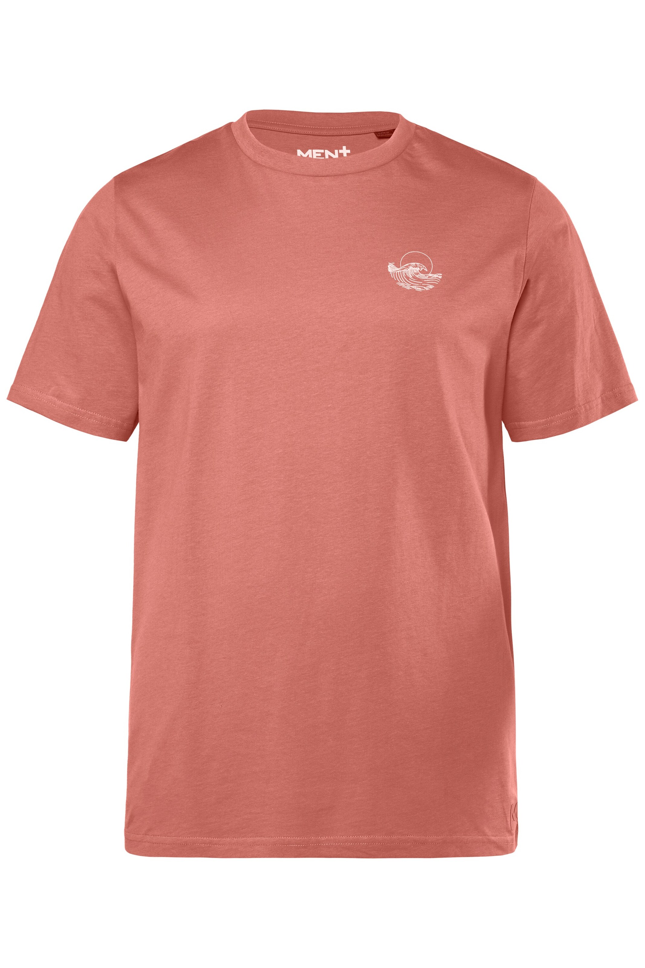 Men Plus Shirt in Orange: front