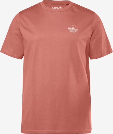 Men Plus Shirt in Orange: front
