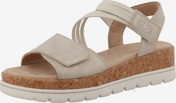 TOM TAILOR Sandaal in Beige: voorkant