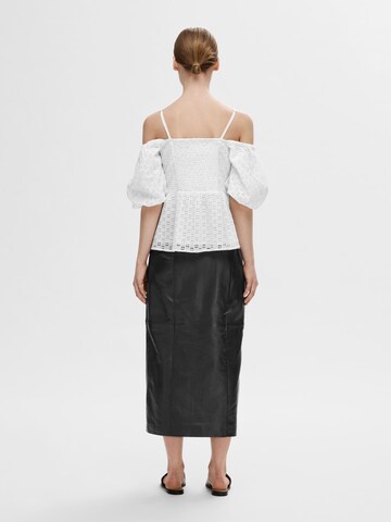 SELECTED FEMME Bluse i hvid