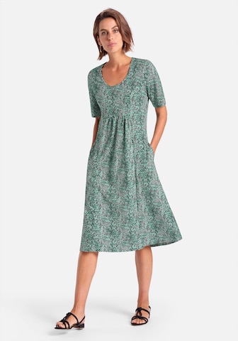 Robe d’été Green Cotton en mélange de couleurs